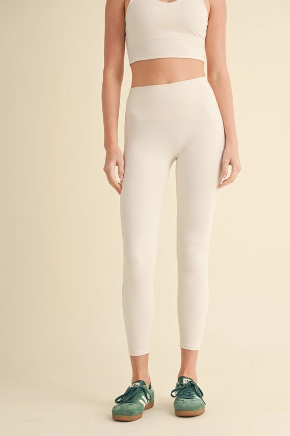 Aligned Performance High-Rise Cream-Leggings-KIMBERLY C-S-Cream-Urbanheer