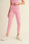 Aligned Performance High-Rise Leggings Pink-Leggings-Kimberly C-S-Urbanheer