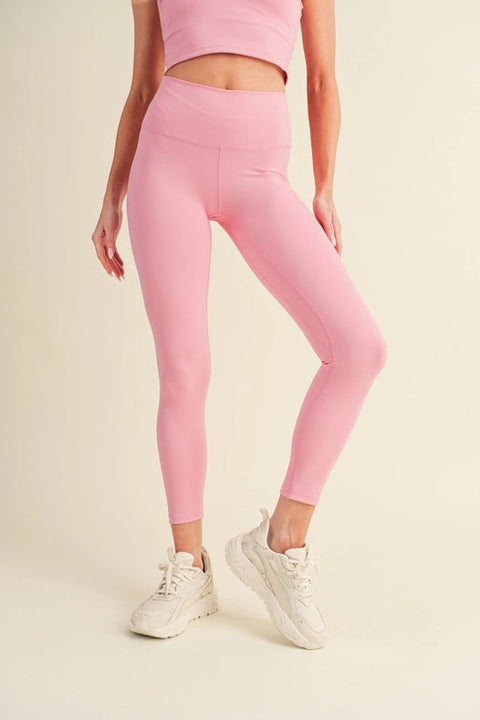 Aligned Performance High-Rise Leggings Pink-Leggings-Kimberly C-S-Urbanheer
