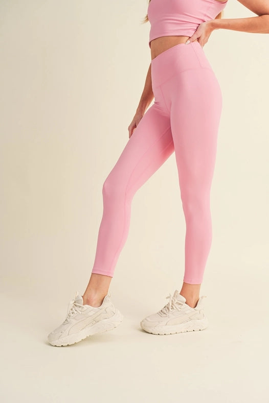 Aligned Performance High-Rise Leggings Pink