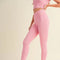 Aligned Performance High-Rise Leggings Pink-Leggings-Kimberly C-S-Urbanheer
