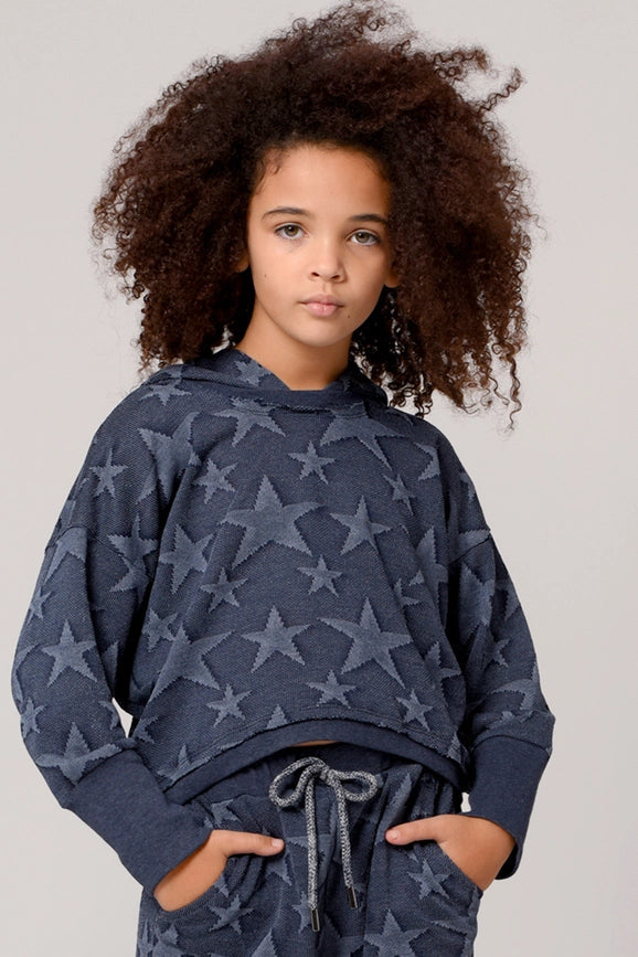 All Over Star Joggers-Joggers-Hannah Banana-4-Navy-Urbanheer