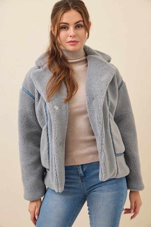 All She Needs Cozy Sherpa Jacket BLUE-Jacket-RIVIR-S-Urbanheer