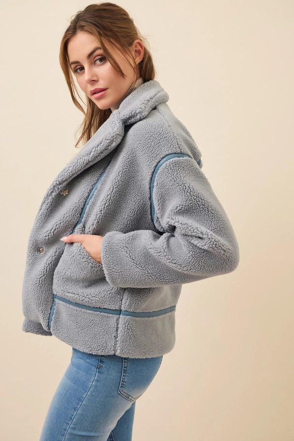 All She Needs Cozy Sherpa Jacket BLUE-Jacket-RIVIR-S-Urbanheer