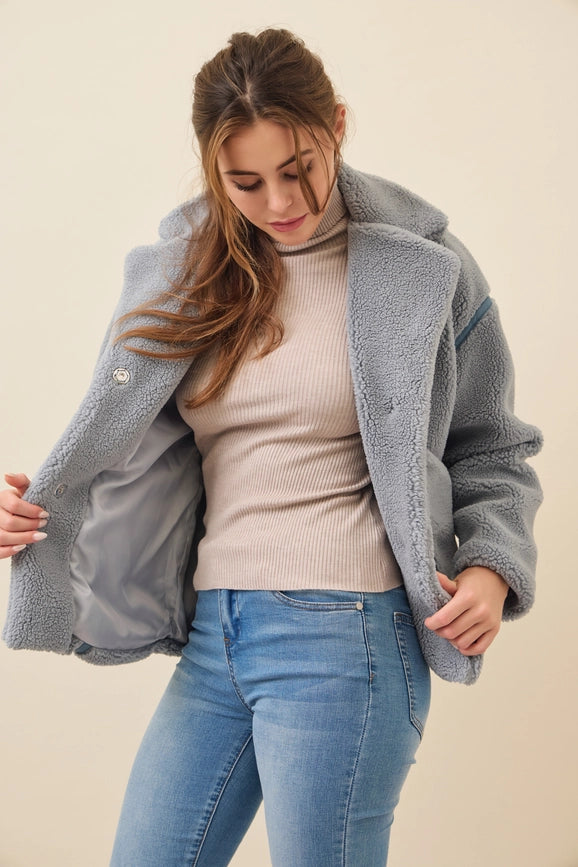 All She Needs Cozy Sherpa Jacket BLUE-Jacket-RIVIR-S-Urbanheer
