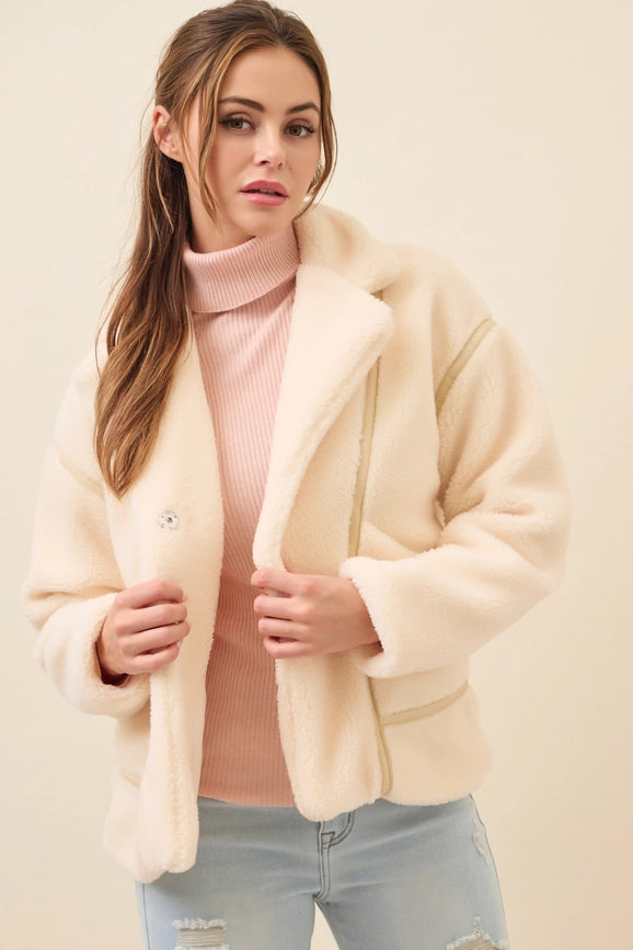 All She Needs Cozy Sherpa Jacket CREAM-Jacket-RIVIR-S-Urbanheer