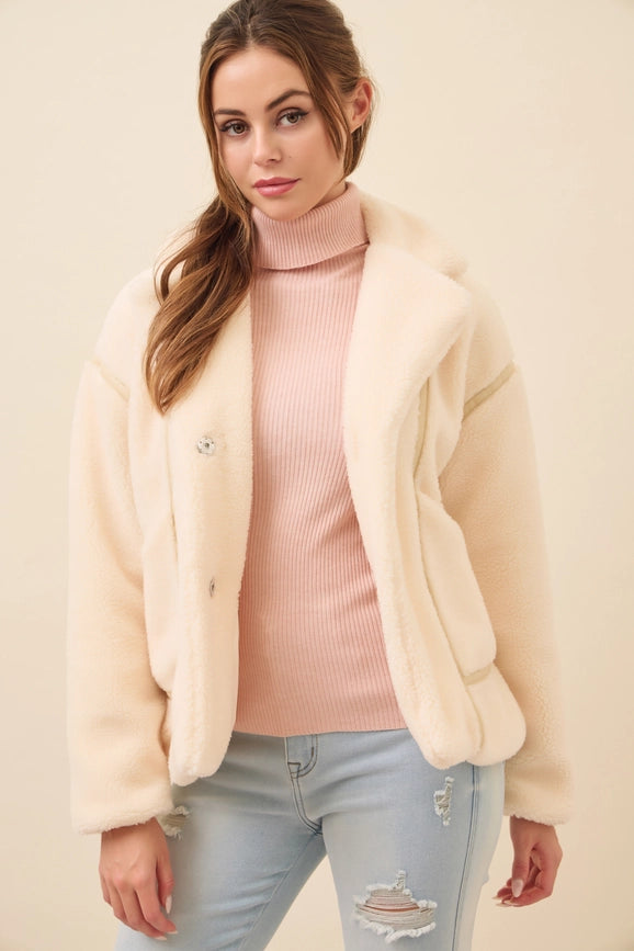 All She Needs Cozy Sherpa Jacket CREAM-Jacket-RIVIR-S-Urbanheer
