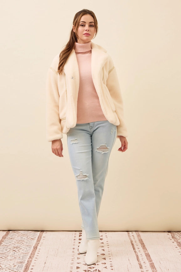 All She Needs Cozy Sherpa Jacket CREAM-Jacket-RIVIR-S-Urbanheer