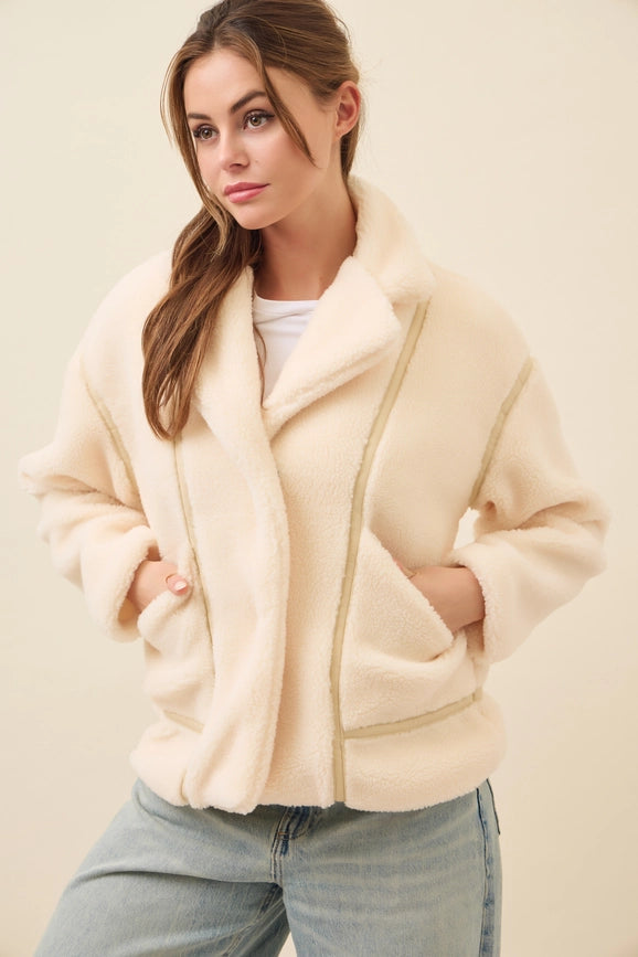 All She Needs Cozy Sherpa Jacket CREAM-Jacket-RIVIR-S-Urbanheer