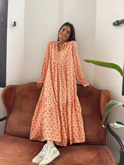 Allegra Orange Dress-Dress-MindTraveler-S-Urbanheer