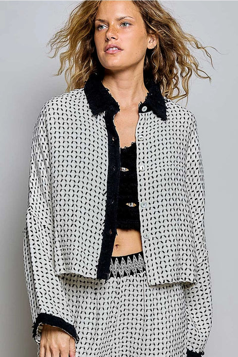 Allover Geometric Modern Bohemian Textured Set