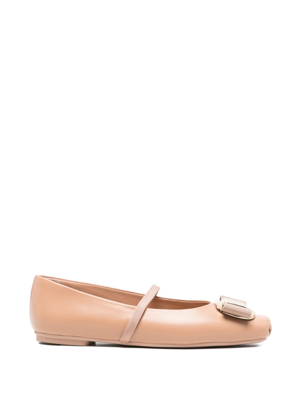Almond Pink Nappa Leather Comfortable Ballet Flats