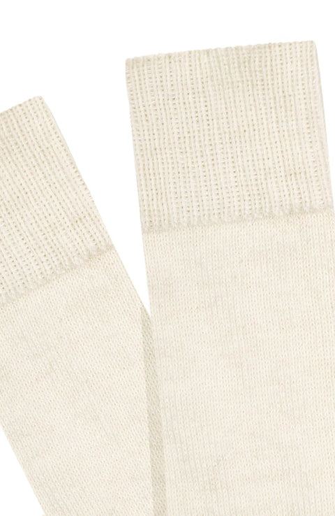 Alpaca Everyday Socks Cream-Socks-Paul James Knitwear-4-7-Urbanheer