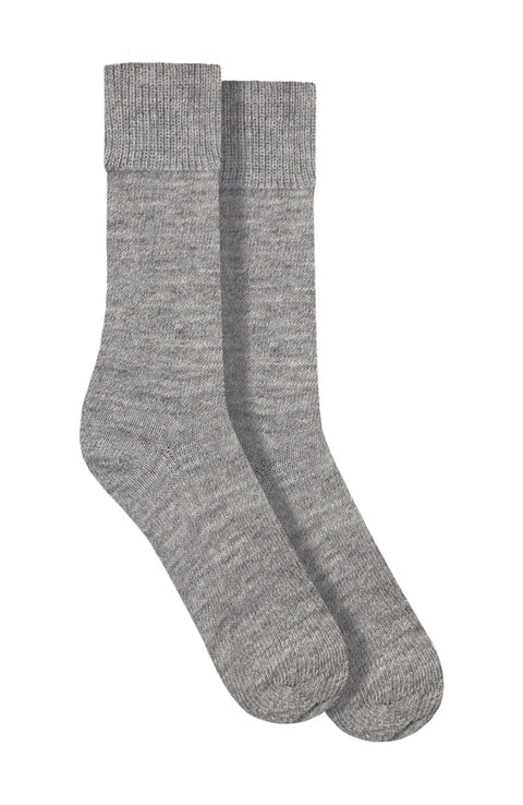 Alpaca Everyday Socks Light Grey-Socks-Paul James Knitwear-4-7-Urbanheer