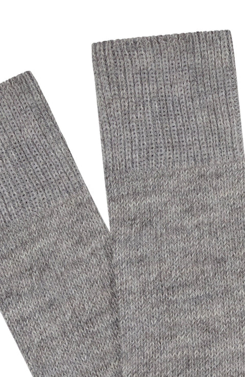 Alpaca Everyday Socks Light Grey-Socks-Paul James Knitwear-4-7-Urbanheer