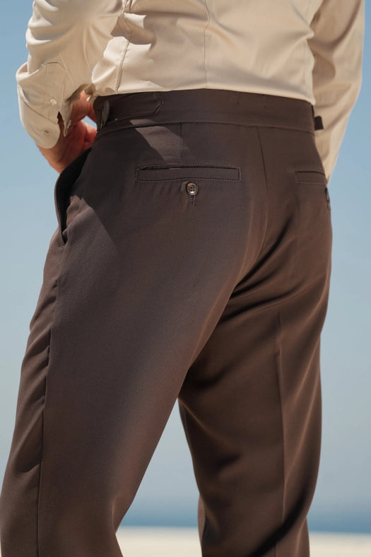 Alpha Pants with Brown Studs-Trousers-DONATO-38-Urbanheer