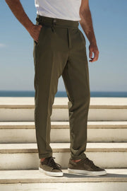 Alpha Shorts with Khaki Studs-Trousers-DONATO-38-Urbanheer