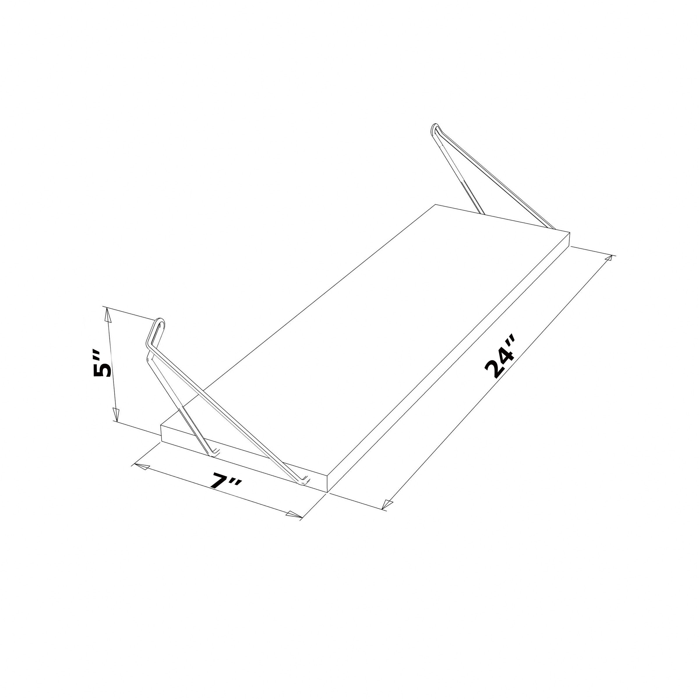 Altai Floating Wall Decor Wall Mounted Rustic Decorative Hanging Metal Bracket Triple Shelfs for-UH Decor-Default-Urbanheer