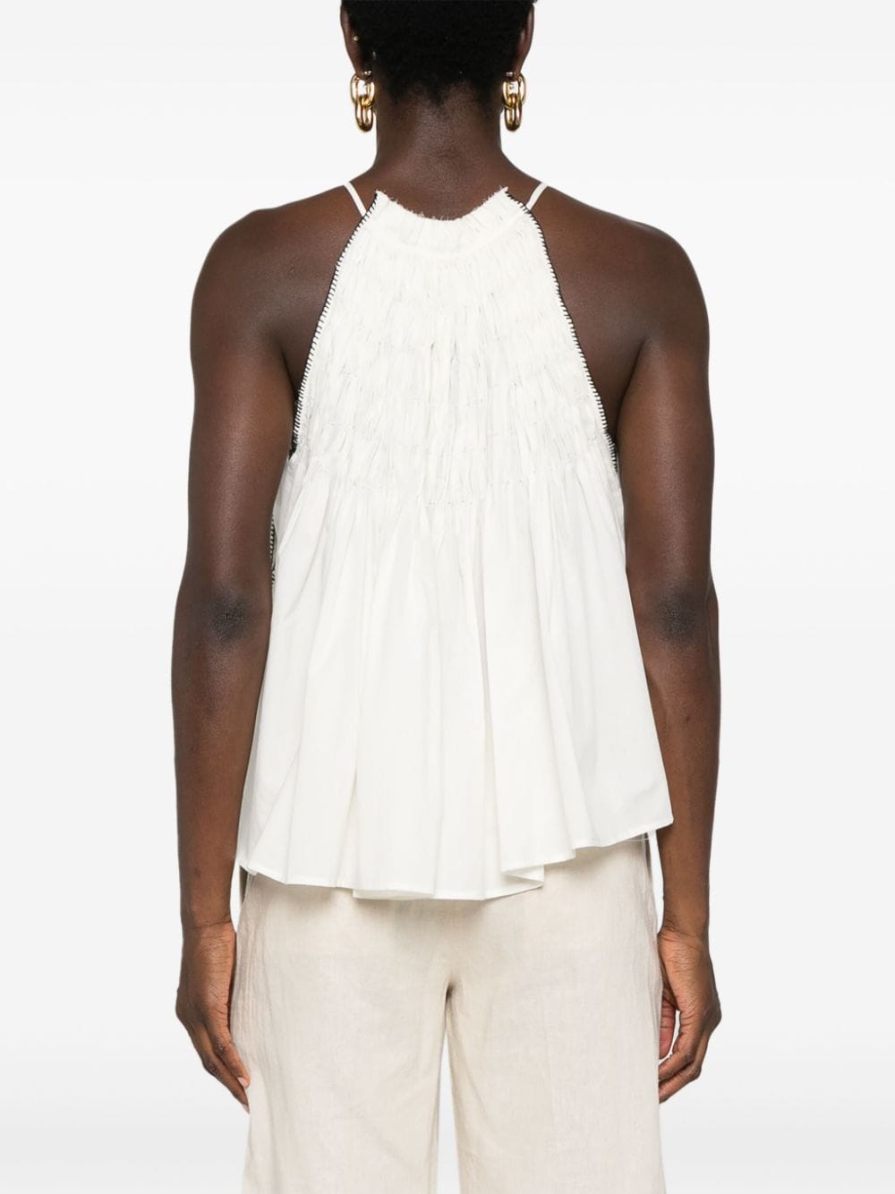Alysi Top White-women > clothing > topwear-Alysi-40-White-Urbanheer