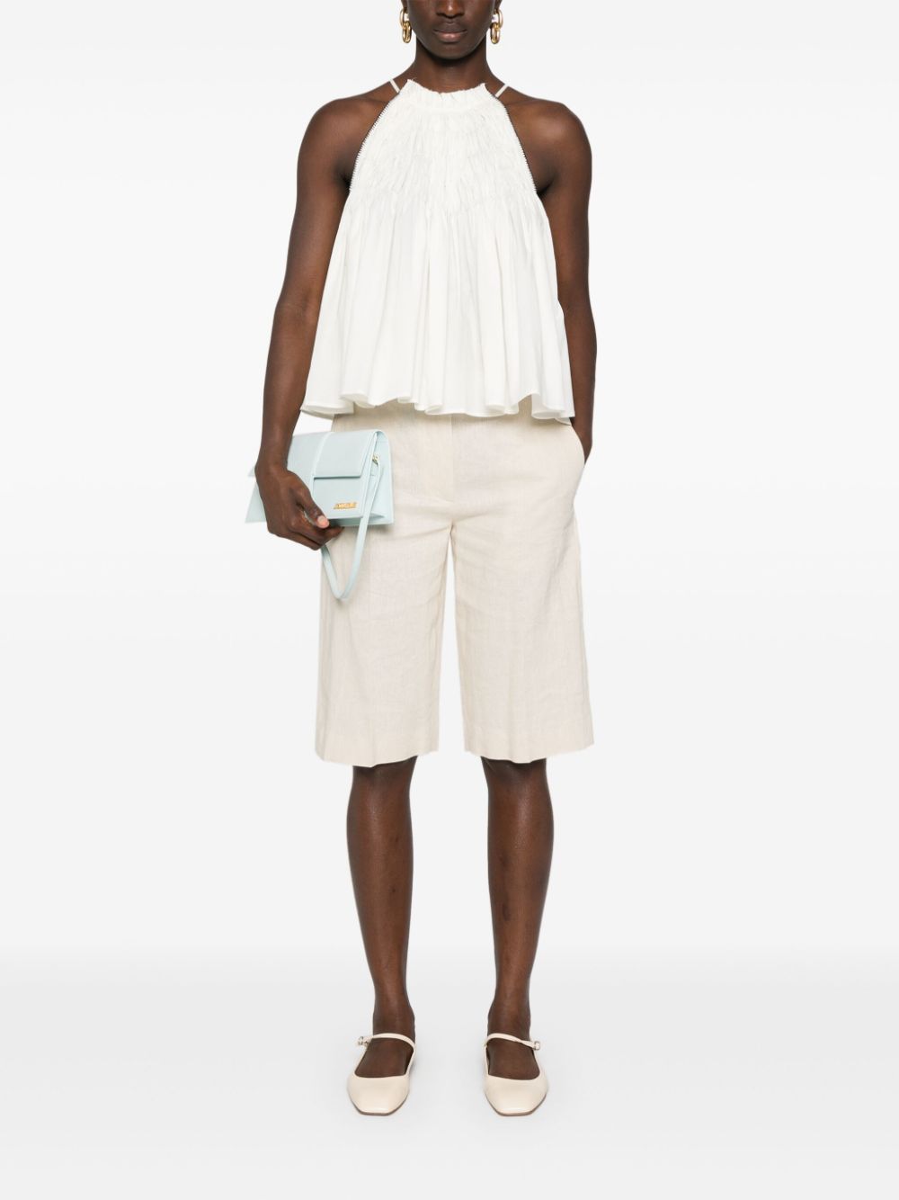 Alysi Top White-women > clothing > topwear-Alysi-40-White-Urbanheer