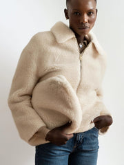 Amalia Wool Jacket-Jacket-Bel Cashmere S.C.-M-Ivory-Urbanheer