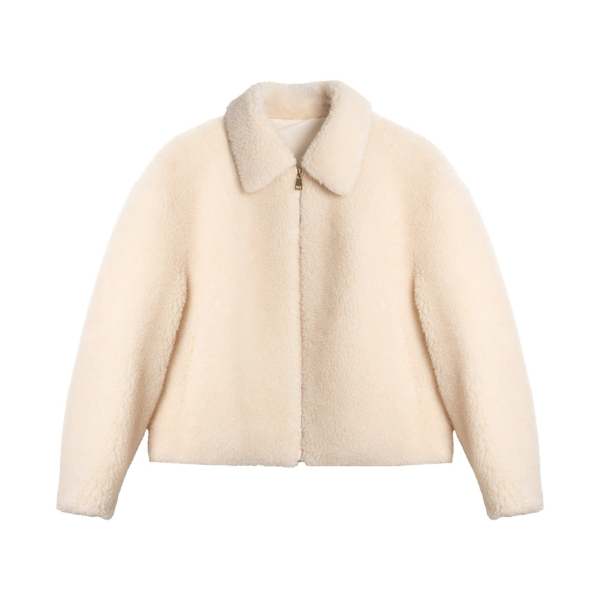 Amalia Wool Jacket-Jacket-Bel Cashmere S.C.-M-Ivory-Urbanheer