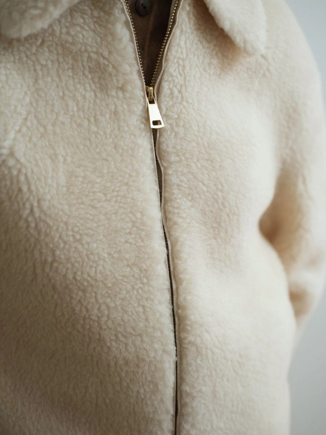 Amalia Wool Jacket-Jacket-Bel Cashmere S.C.-M-Ivory-Urbanheer