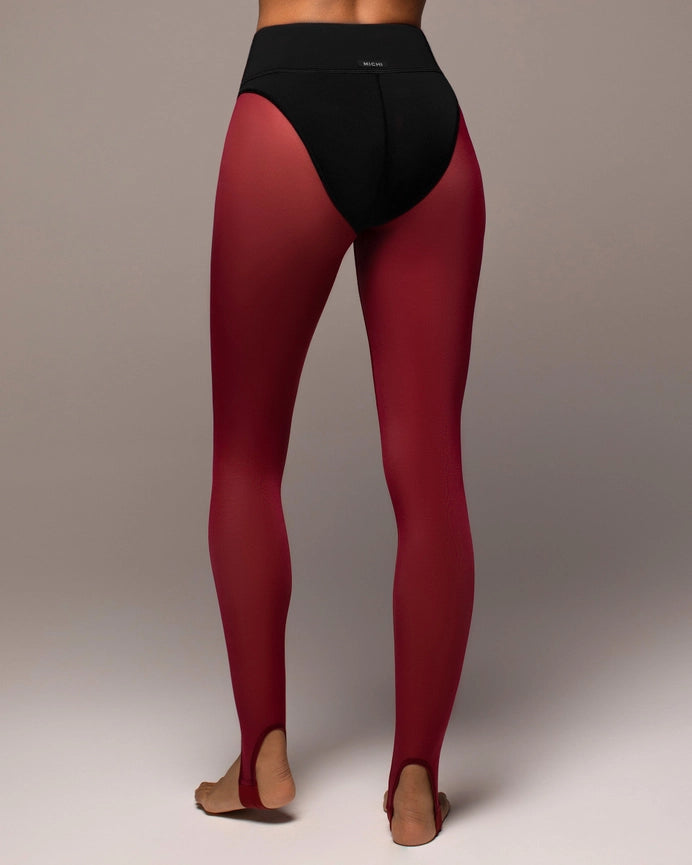 Ambient Stirrup Legging-Leggings-MICHI-XS-Earth Red/Black-Urbanheer