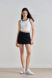 Amelia Aircotton Drawstring High Waist Active Skirt Black-Skirt-91thelabel-S-Black-Urbanheer