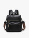 Amelia Convertible Backpack W/ Guitar Strap-Backpack-Jen & Co.-Black-Urbanheer