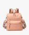 Amelia Convertible Backpack W/ Guitar Strap-Backpack-Jen & Co.-Light Coral-Urbanheer