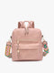Amelia Convertible Backpack W/ Guitar Strap-Backpack-Jen & Co.-Pink-Urbanheer