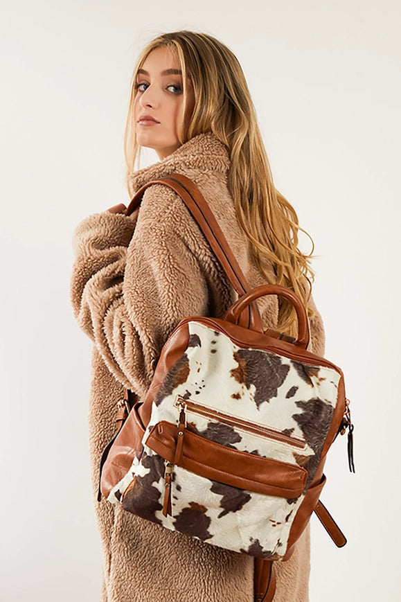 Amelia Convertible Backpack W/ Guitar Strap-Backpack-Jen & Co.-Black-Urbanheer