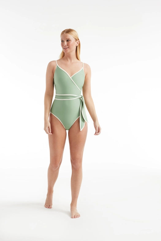 Amelia One-Piece Swimsuit-Swimsuit-Hermoza-12-Fair Green-Urbanheer