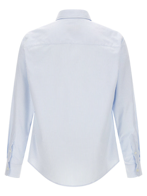 Ami Paris Ami De Coeur Blue Stripes Shirt