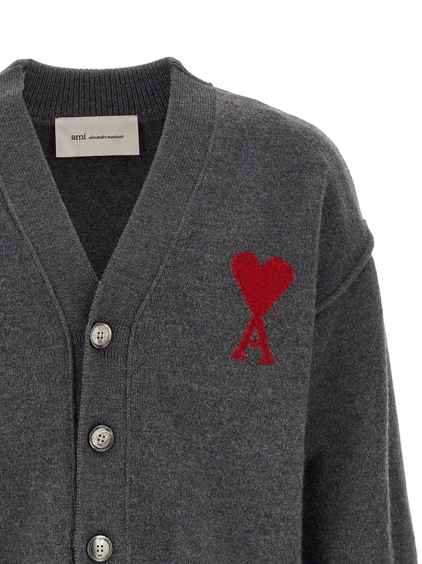 Ami Paris Ami De Coeur Cardigan