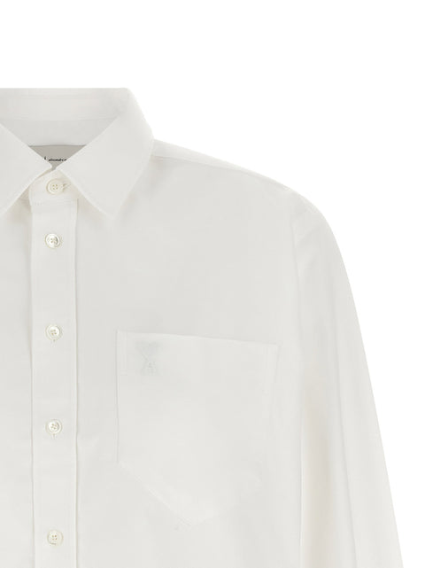 Ami Paris Ami De Coeur Cropped Shirt
