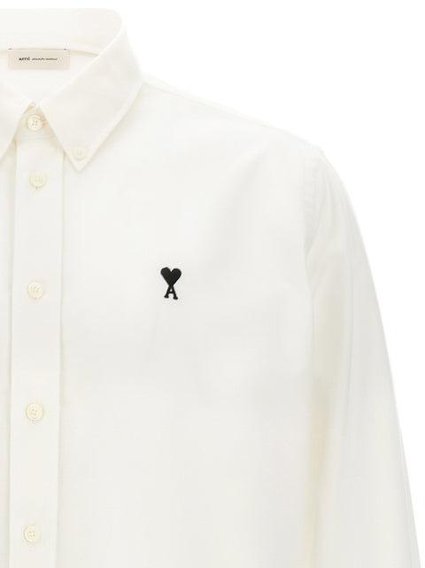 Ami Paris Ami De Coeur Oxford Cotton Shirt