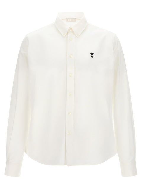 Ami Paris Ami De Coeur Oxford Cotton Shirt