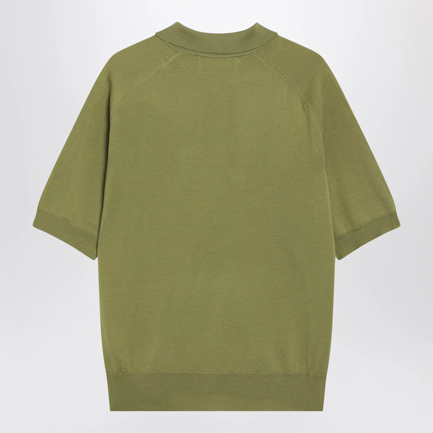 Ami Paris Ami De Coeur matcha green wool polo shirt