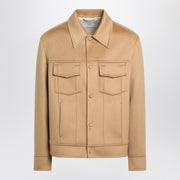 Ami Paris Beige wool trucker jacket