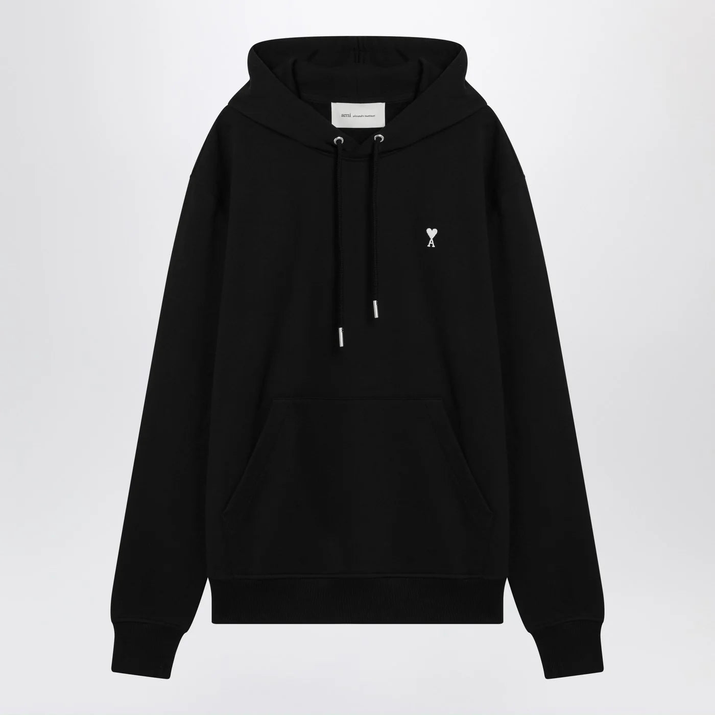 Ami Paris Black Ami De Coeur hooded sweatshirt