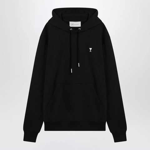 Ami Paris Black Ami De Coeur hooded sweatshirt
