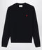 Ami Paris Black Ami De Coeur sweatshirt