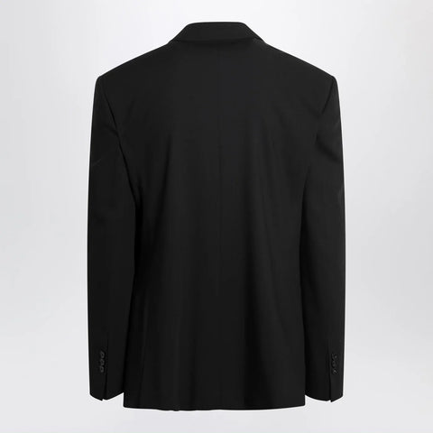 Ami Paris Black single-breasted wool jacket