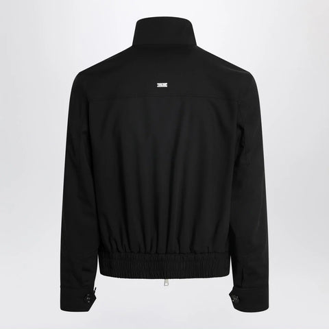 Ami Paris Black zip-up wool jacket