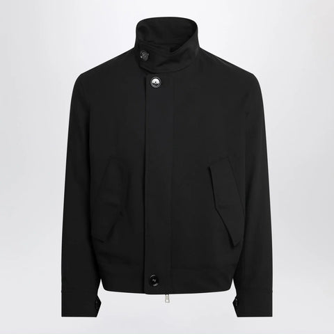 Ami Paris Black zip-up wool jacket