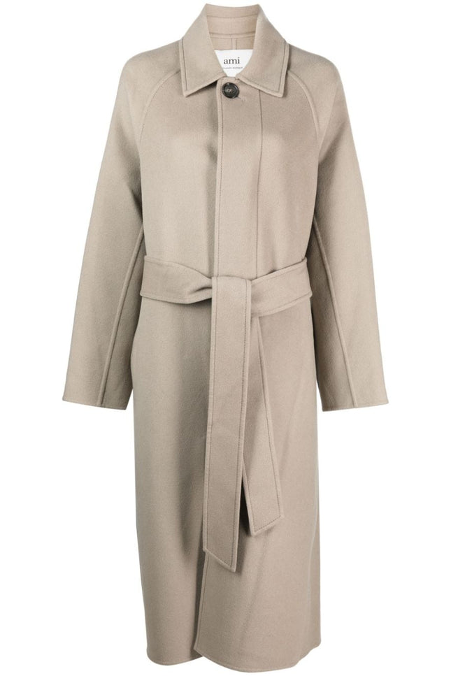 Ami Paris Coats Grey