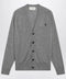Ami Paris Grey Ami De Coeur cardigan in wool