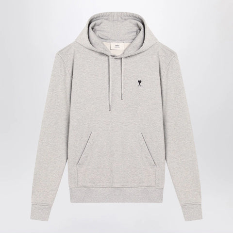 Ami Paris Grey Ami De Coeur hoodie